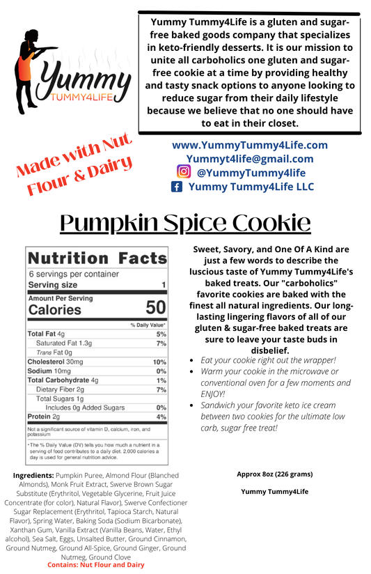 Pumpkin Spice (6 Cookies)