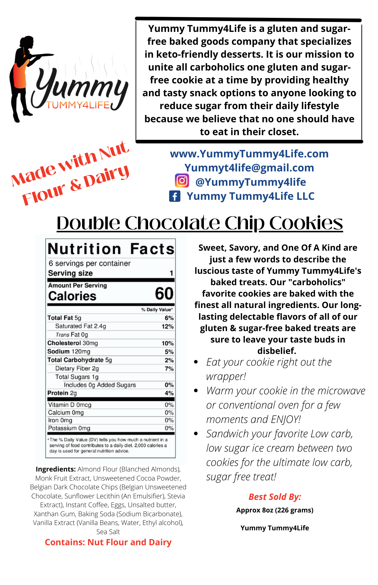 Double Chocolate Chip — Decadence Elevated (6 Cookies)